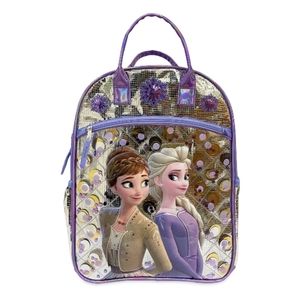 Disney Frozen 2 Backpack 17" Purple Top Handle